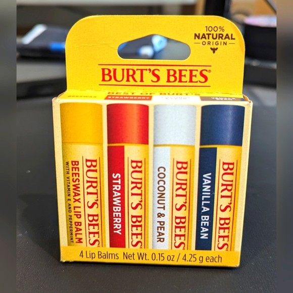 Burt’s Bees "Best Of Burts" Lip Balm 4 pk - Picture 1 of 3